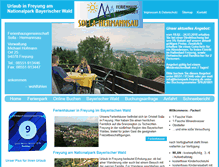 Tablet Screenshot of ferienhaus-freyung.de